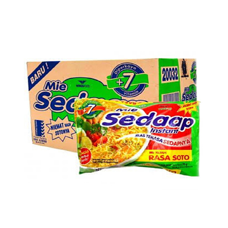 Mie Sedaap Rasa Soto 75 Gr Karton Isi 40 Pcs