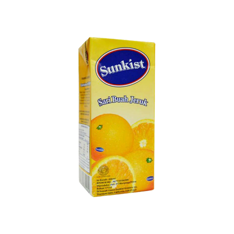 Sunkist Tetra Pack 200 Ml 