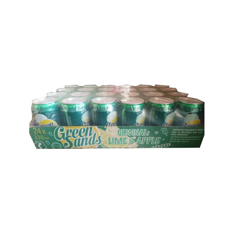 Green Sands Original Lime &amp; Apple 330 Ml Karton Isi 24 Pcs