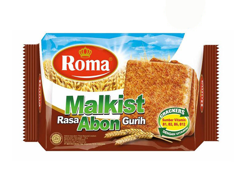 Roma Malkist Rasa Abon Gurih  Kemasan Pack Plastik 135 G