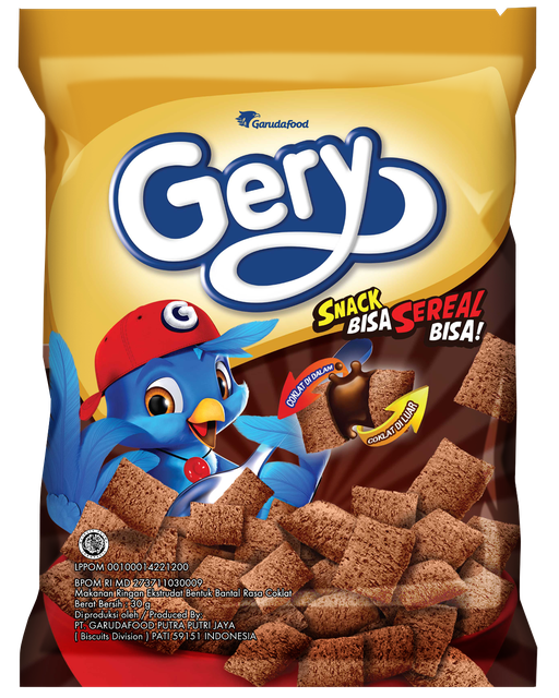 Gery Extrude Cokelat 30 G 10 Pcs Per Pack