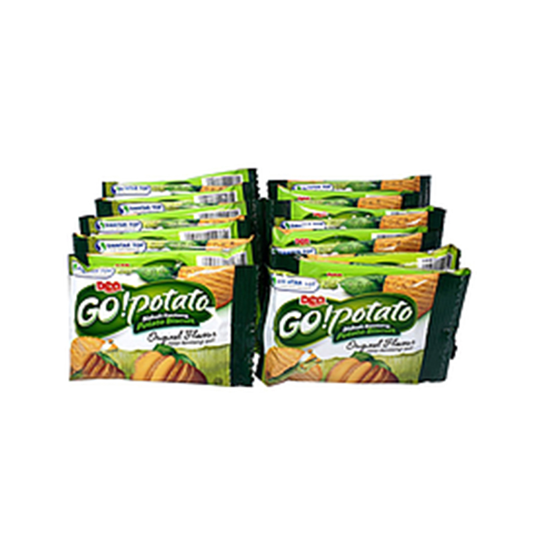 Go Potato Original Flavour 10 g Pack Plastik Isi 20
