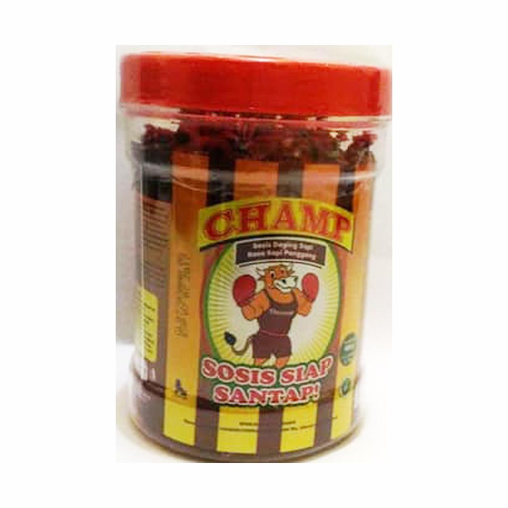 Champ Sosis Sapi Panggang 480 g Stoples Plastik