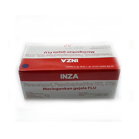 Inza Flu 4 Tablets Pack Isi 25 Strip