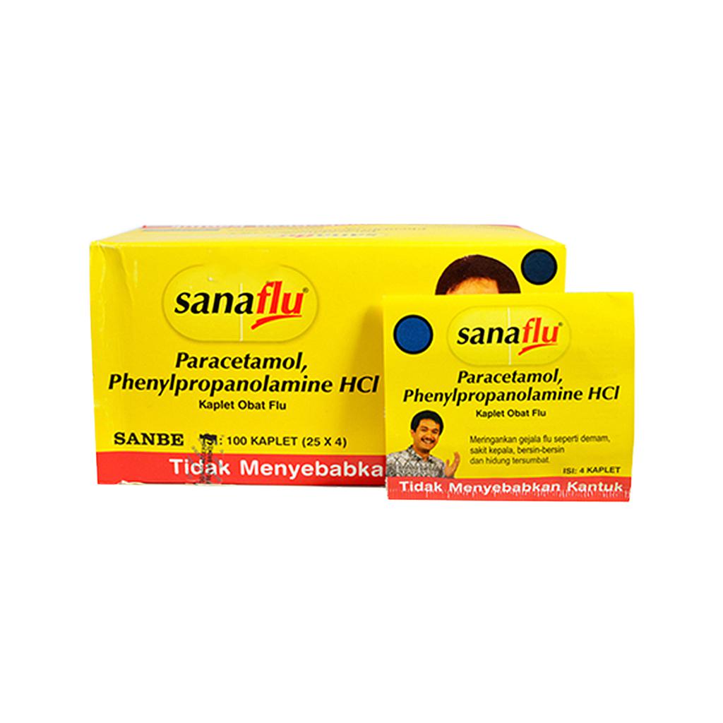 Sanaflu 4 Tablets Pack Isi 25 Strip