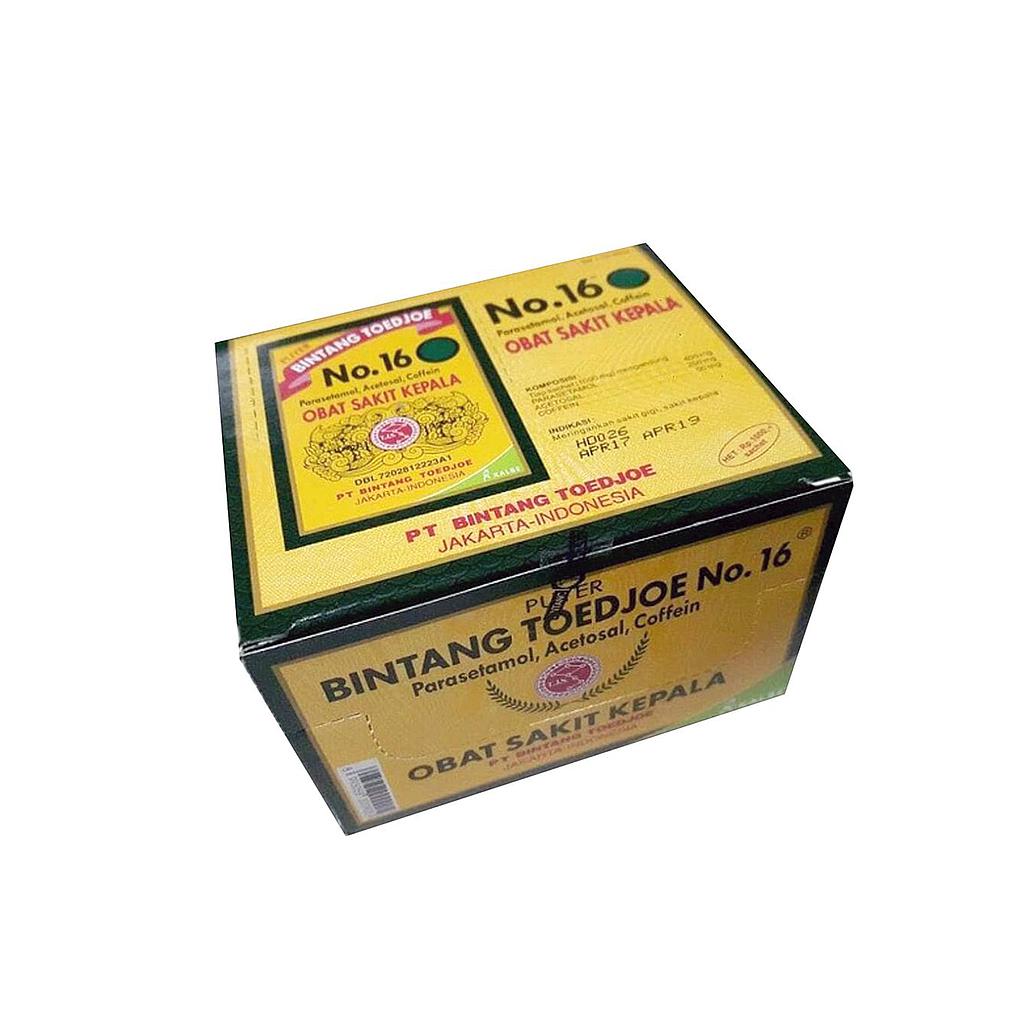 Bintang Toedjoe Puyer No 16 1 g Box Isi 100