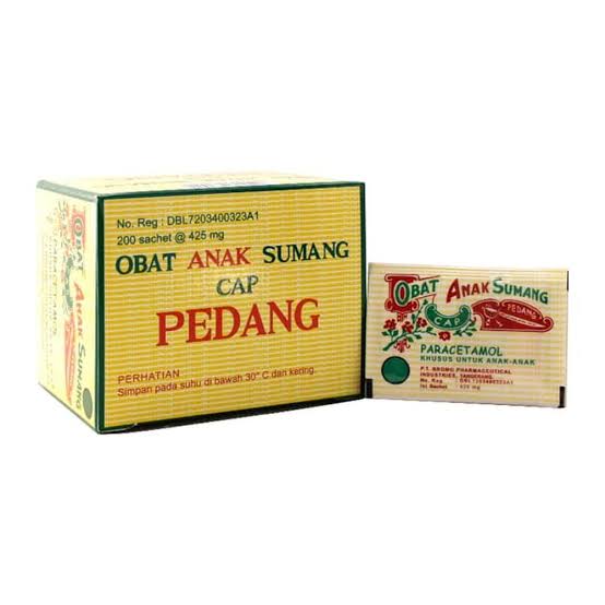 Obat Anak Sumang Cap Pedang 425 MG Box Isi 200 