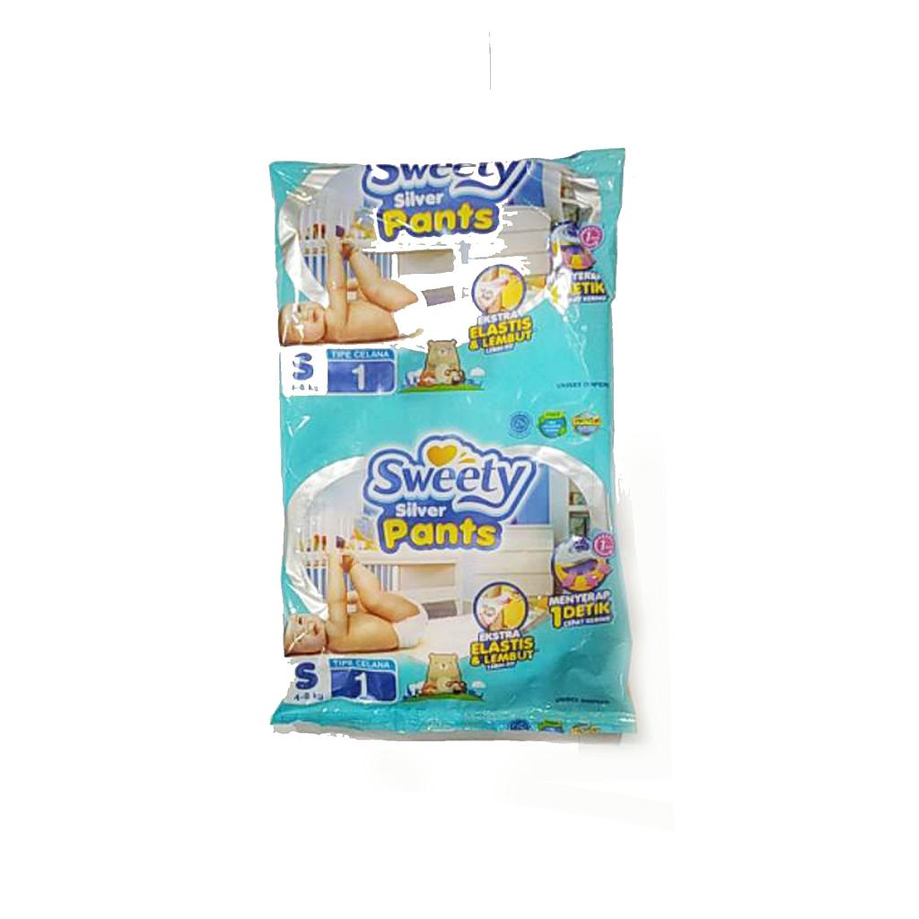 Sweety Silver Pants Sachet S  Renceng 6 Pcs
