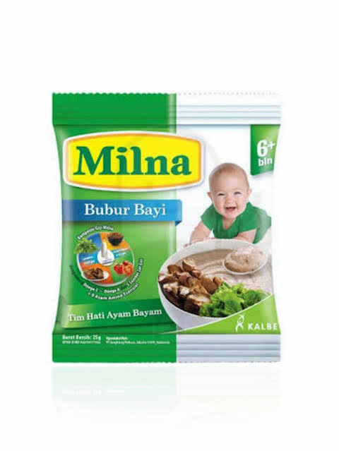 Milna Bubur Bayi 6+ Tim Hati Ayam Bayam Sachet 20 Gr