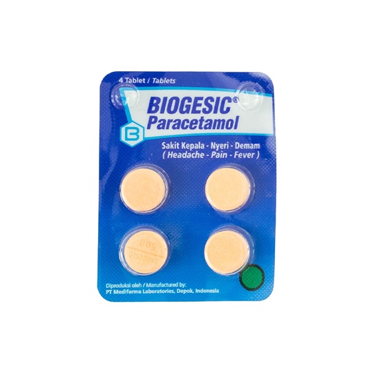 Biogesic Paracetamol 4 Tablets