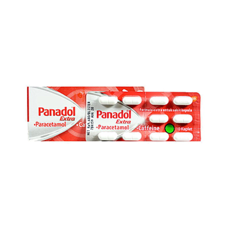 Panadol Extra 10 Tablet Box Isi 10