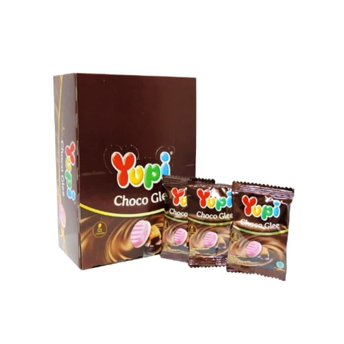 Yupi Choco Glee Plastic Pack 8 G Box Isi 24