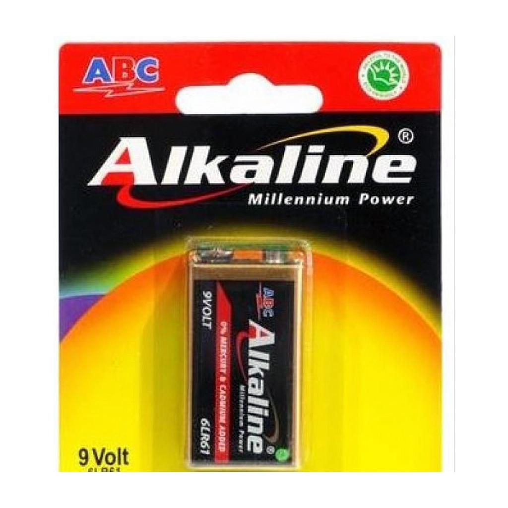 ABC Alkaline Millennium Power 6LR61 9v 1 Pcs Blister