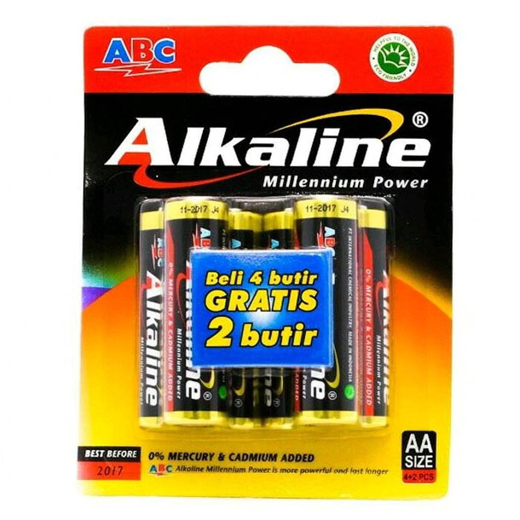 ABC Alkaline Millenium Power LR6 AAA 4+2 Pcs Blister