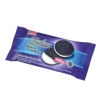 Asw Foods Delux Black Cookies Vanilla  Sachet 16 G