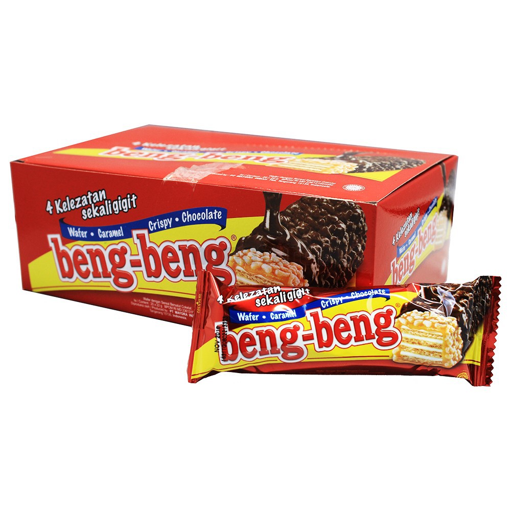 Beng Beng Biskuit Cokelat 22 G Plastik Box Isi 20