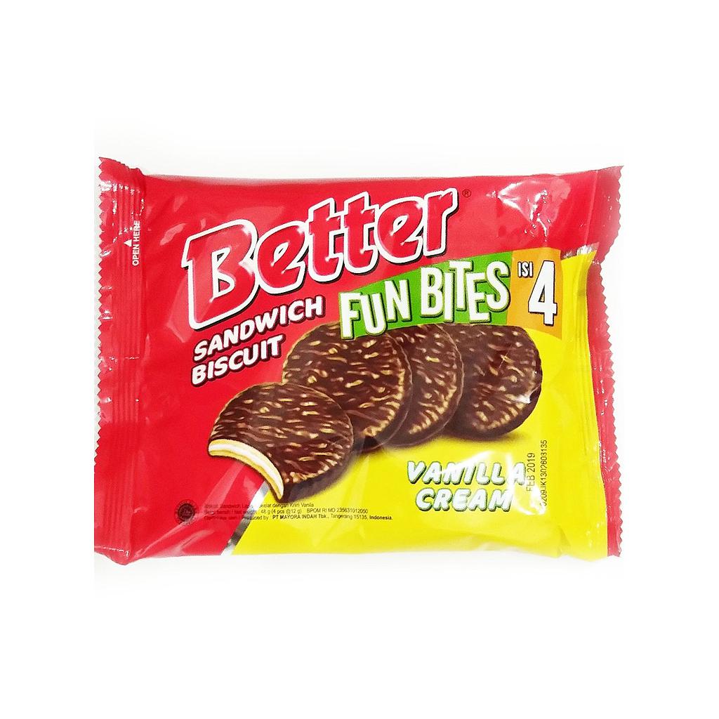 Better Fun Bites Vanilla Cream 48 G Pack