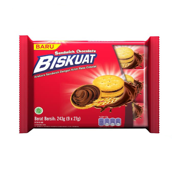 Biskuat Sandwich Choco 27 G Sachet
