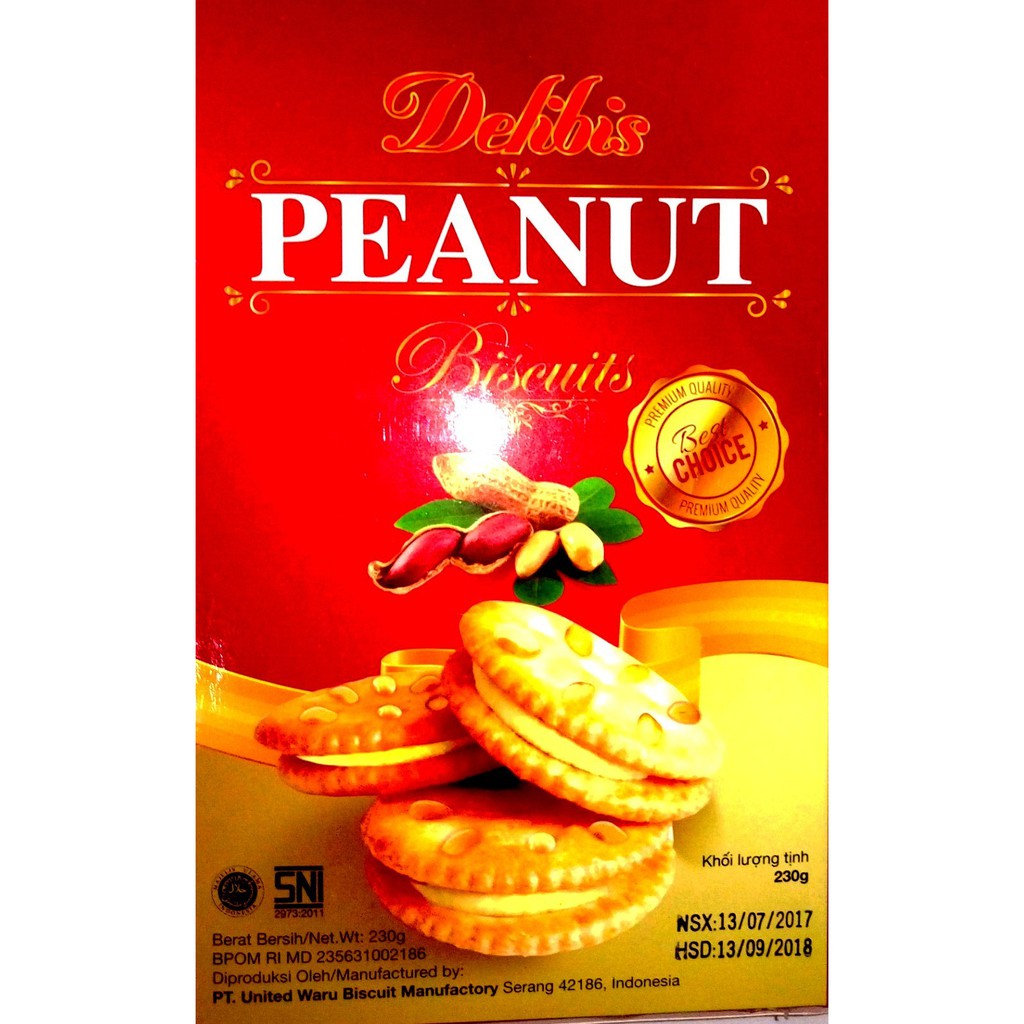 Delibis Peanut Biscuits 230 G