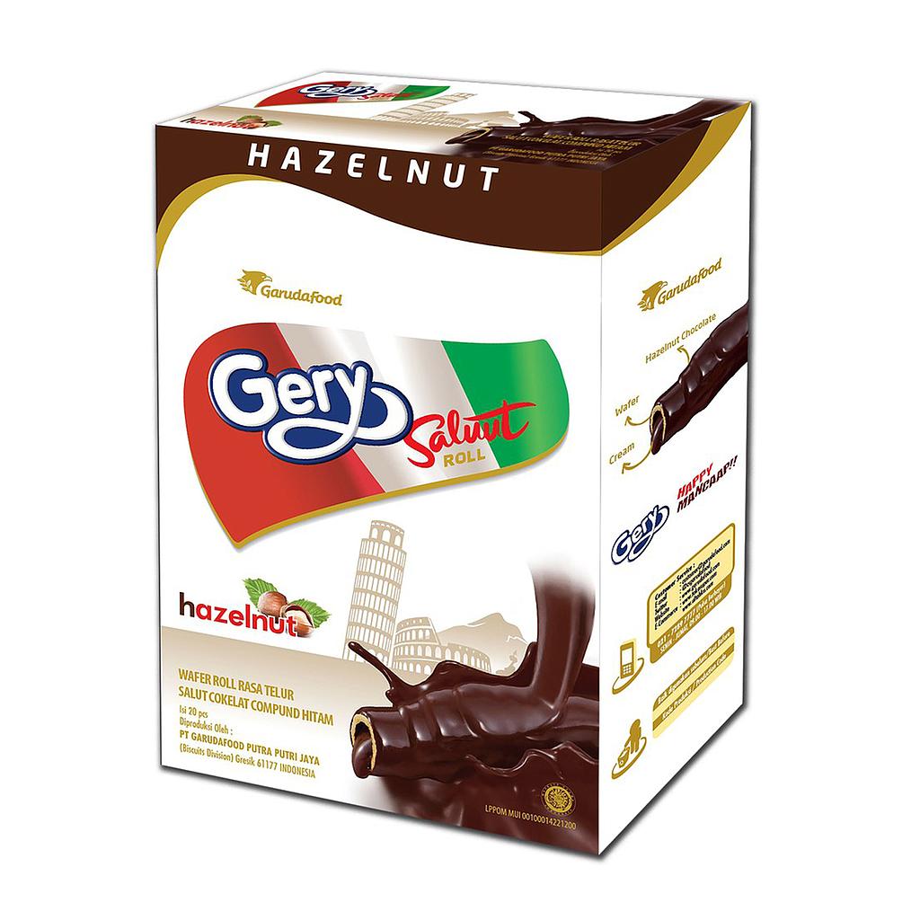 Gery Saluut Roll Coklat 6,5 g Dus Isi 24