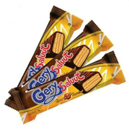 Gery Saluut Wafer Choco Hazelnut 6 G Dus Isi 24