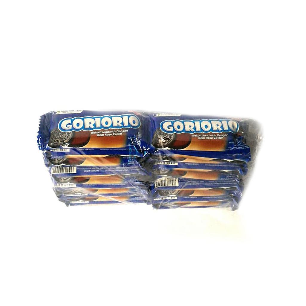Goriorio Rasa Cokelat 14 Gr Plastik Pack Isi 10