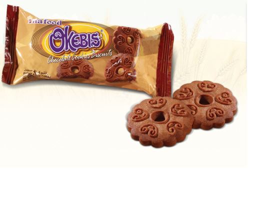 Inafood Okebis Cookies Cream Zesty Lemon 180 g Pack