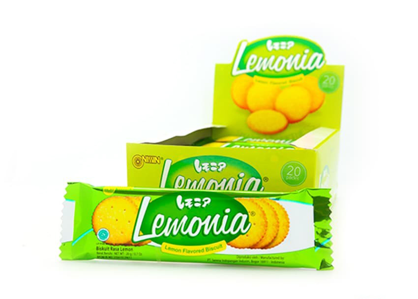Lemonia Biscuits Lemon Flavour 20 g  pack isi 20 