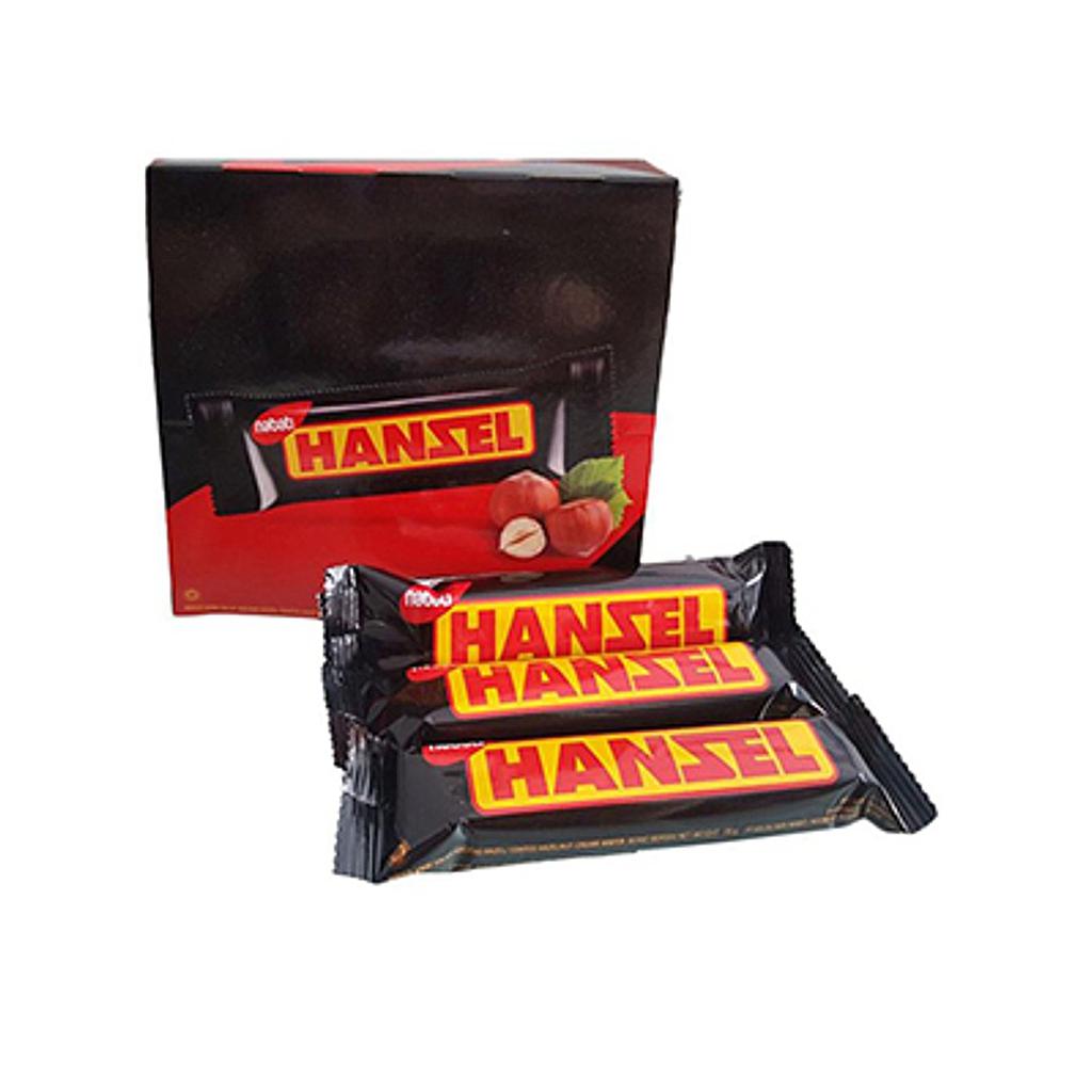 Nabati Hanzel Wafer Kacang Box 28 Gr Isi 12