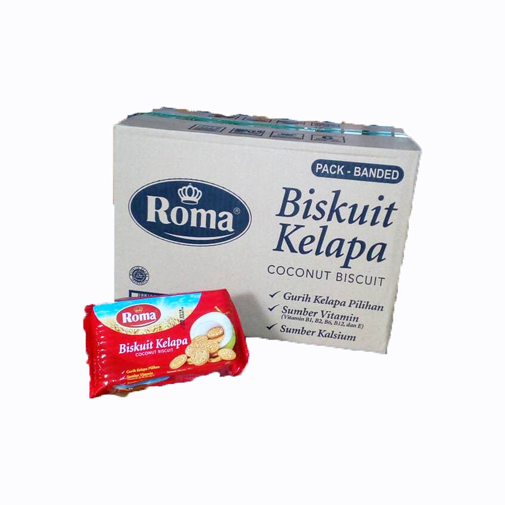 Roma Biskuit Kelapa Plastic Pack 300 Gr Karton Isi 28