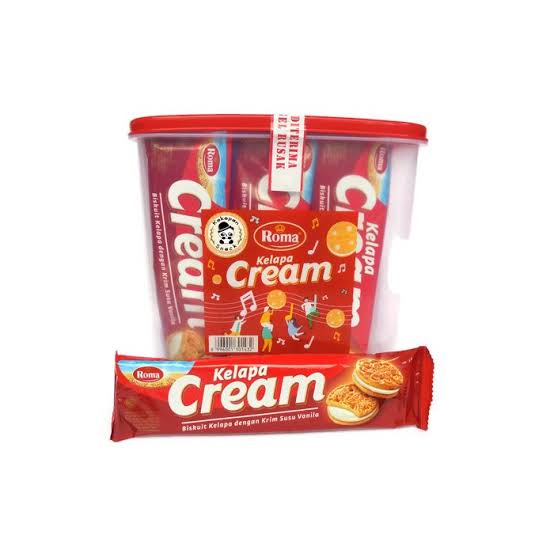 Roma Kelapa Cream Plastic Pack 40 G Box Isi 12