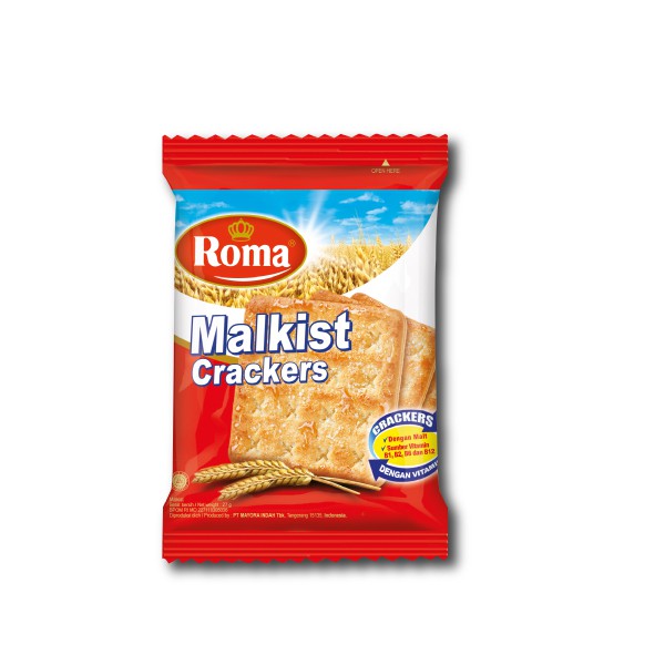 Roma Malkist Cracker  Sachet  27 Gr Renceng 10 Pcs