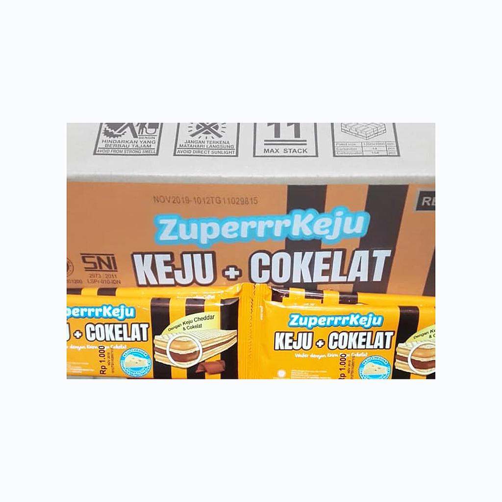 Zuperrr Keju Cokelat Plastic Pack 35 G Karton Isi 60