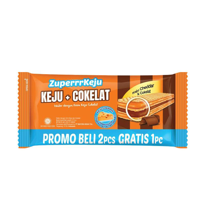 Zuperrr Keju Rasa Keju Coklat Plastic Pack 35 G