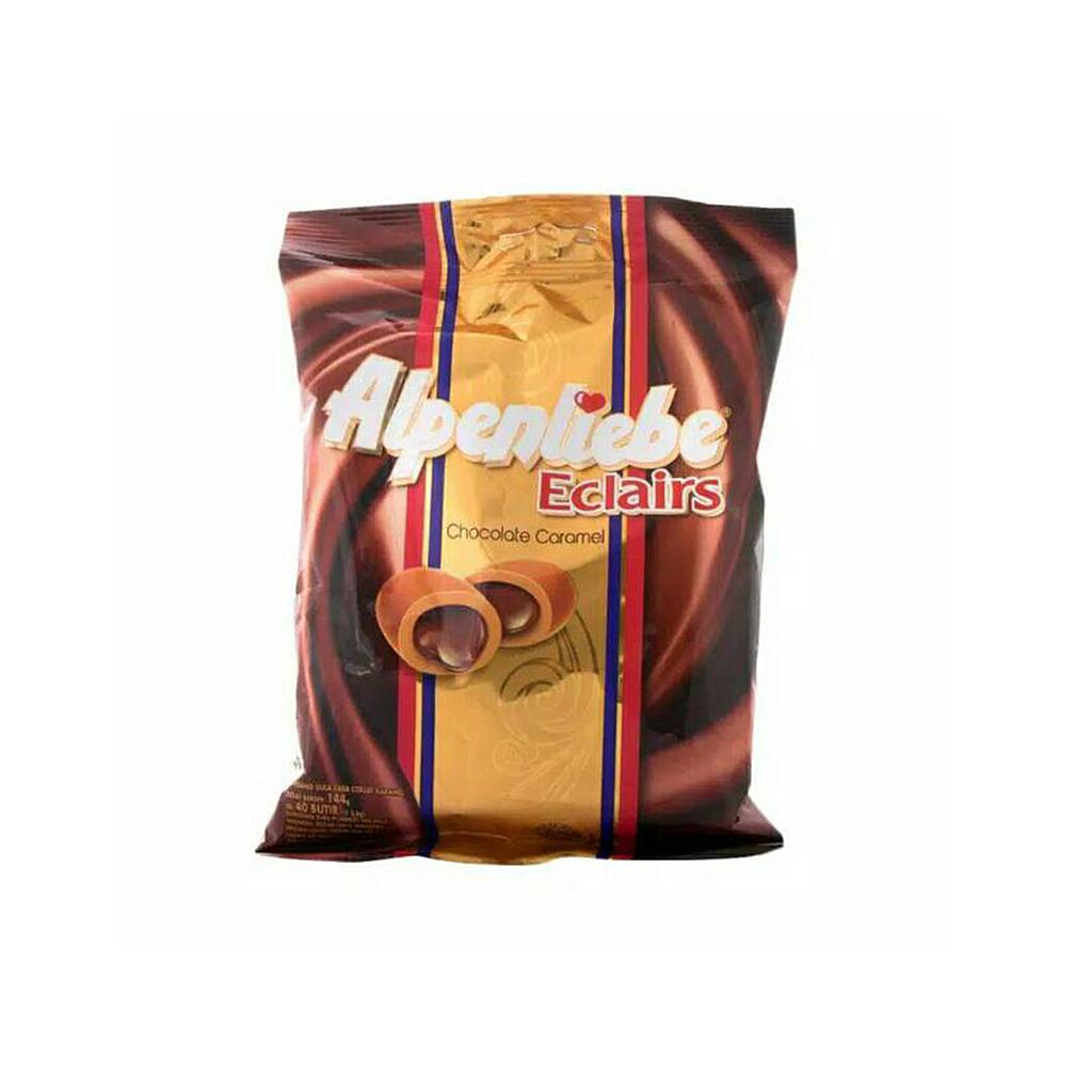Alpenliebe Eclairs Chocolate Caramel 144 G Pack Isi 40