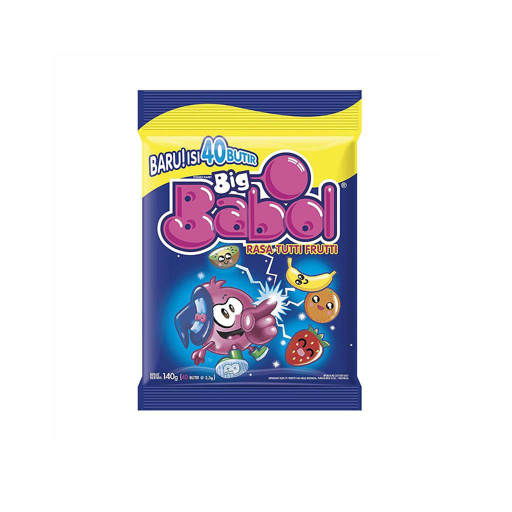 Big Babol Tutti Frutti 140 Pcs Plastik