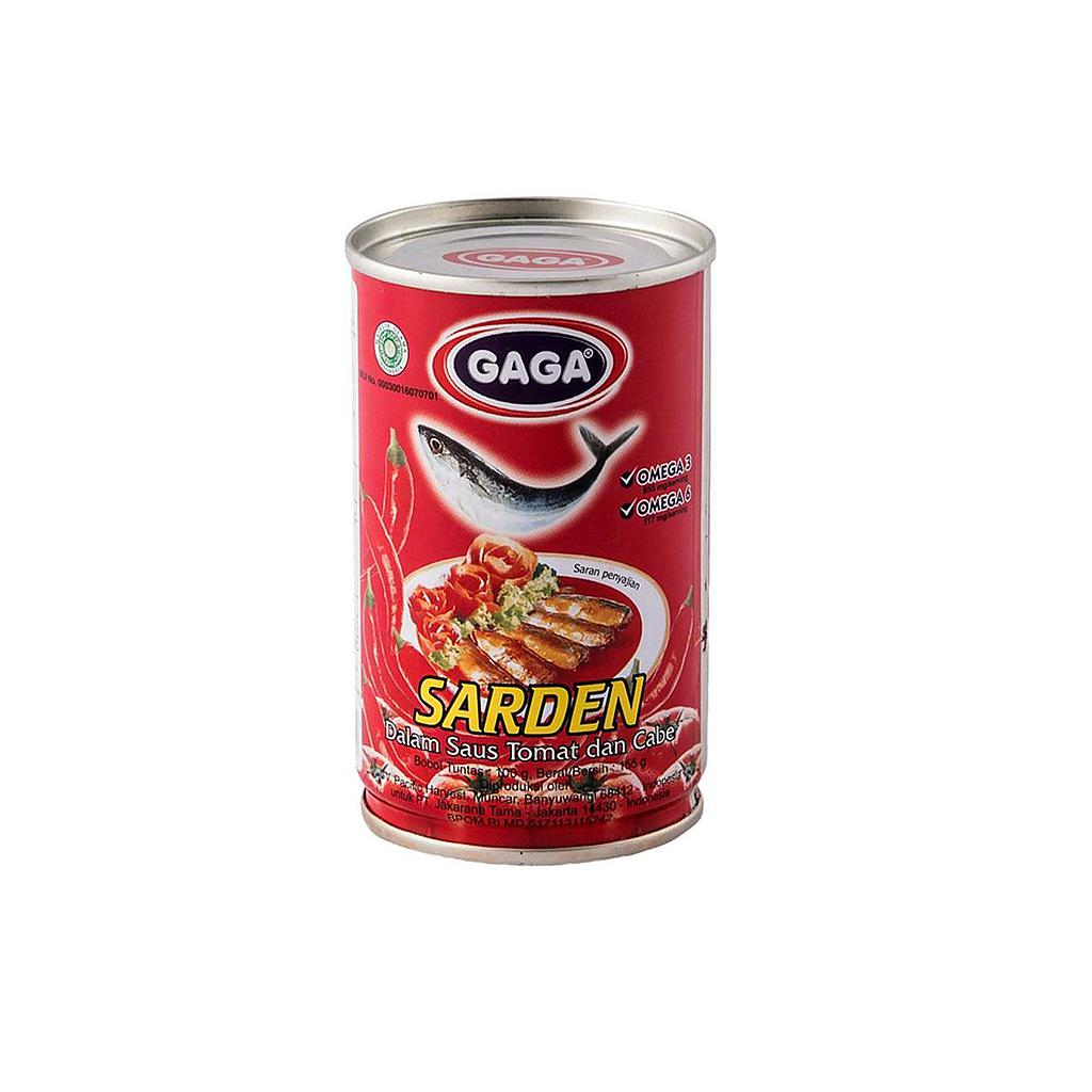 Gaga Sardines Saus Tomat &amp; Cabai 155 Gr