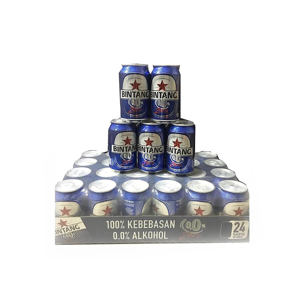 Bintang Zero 330 Ml Kaleng Box Isi 24 Pcs