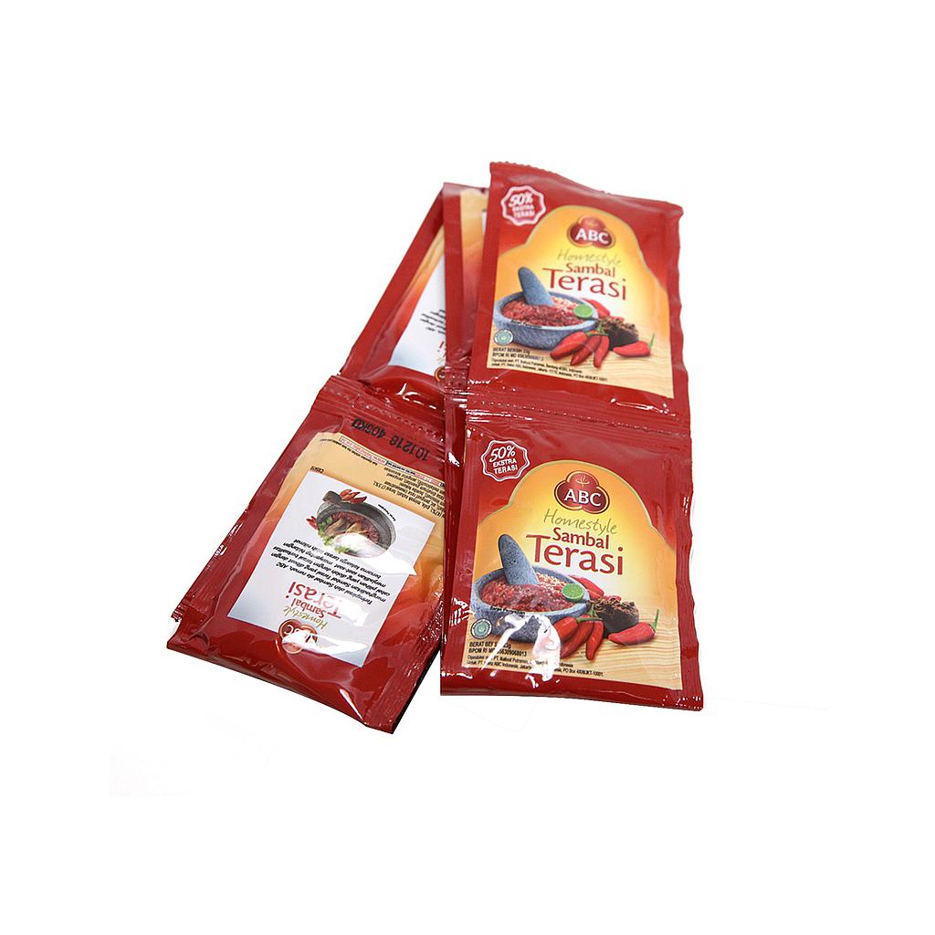 ABC Sambal Terasi Sachet 23 Gr Renceng Isi 10 Pcs