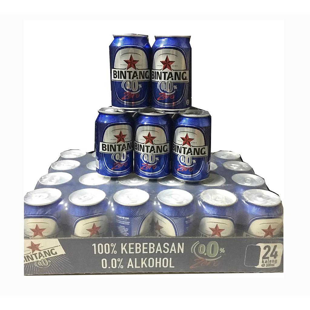 Bintang Zero 330 Ml Kaleng Box Isi 24 Pcs