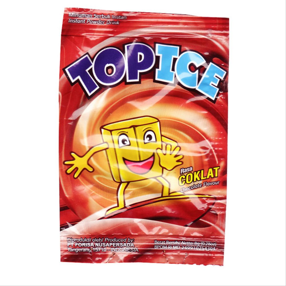 Top Ice Coklat Sachet 7,3 Gr Renceng 10 Pcs