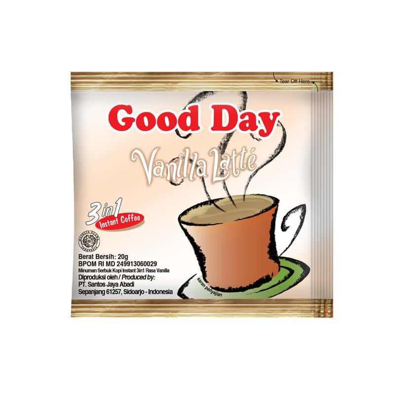 Good Day Kopi Vanilla Latte Sachet 20 Gr Renceng 10 Pcs