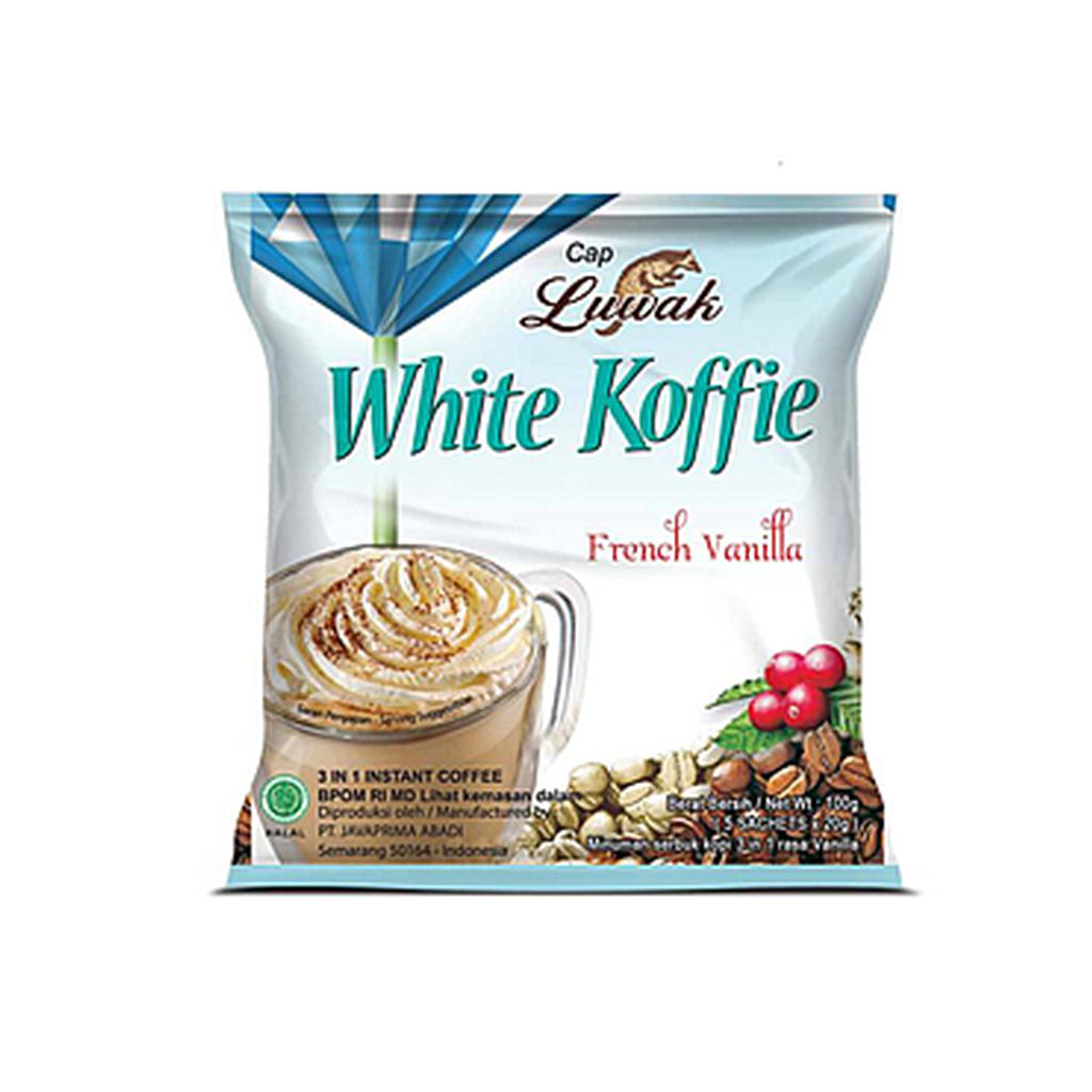 Luwak White Coffee Vanilla Sachet 20 Gr Renceng 10 Pcs