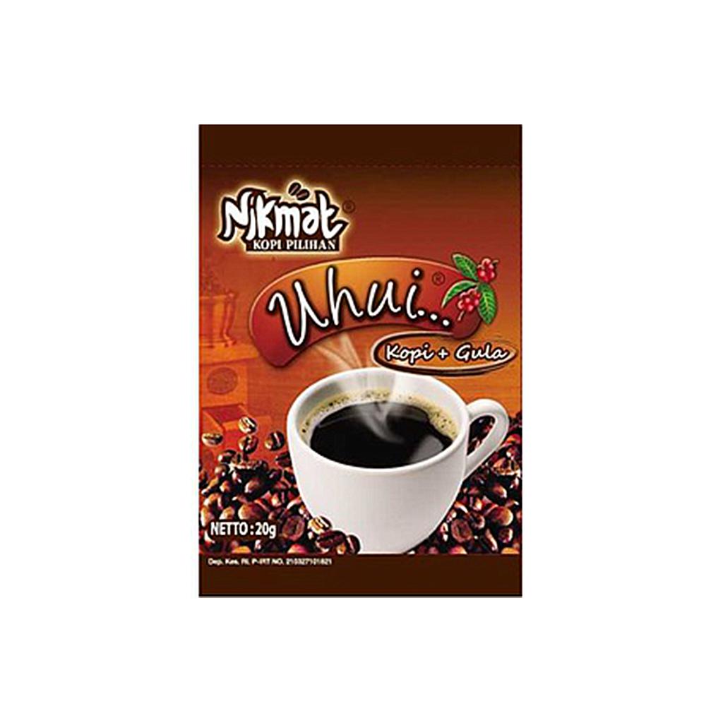 Nikmat Uhui Kopi Gula Sachet 18 Gr 1 Pack 20 Pcs