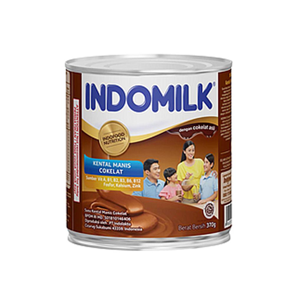 Indomilk Kental Manis Cokelat Kaleng 370 Ml