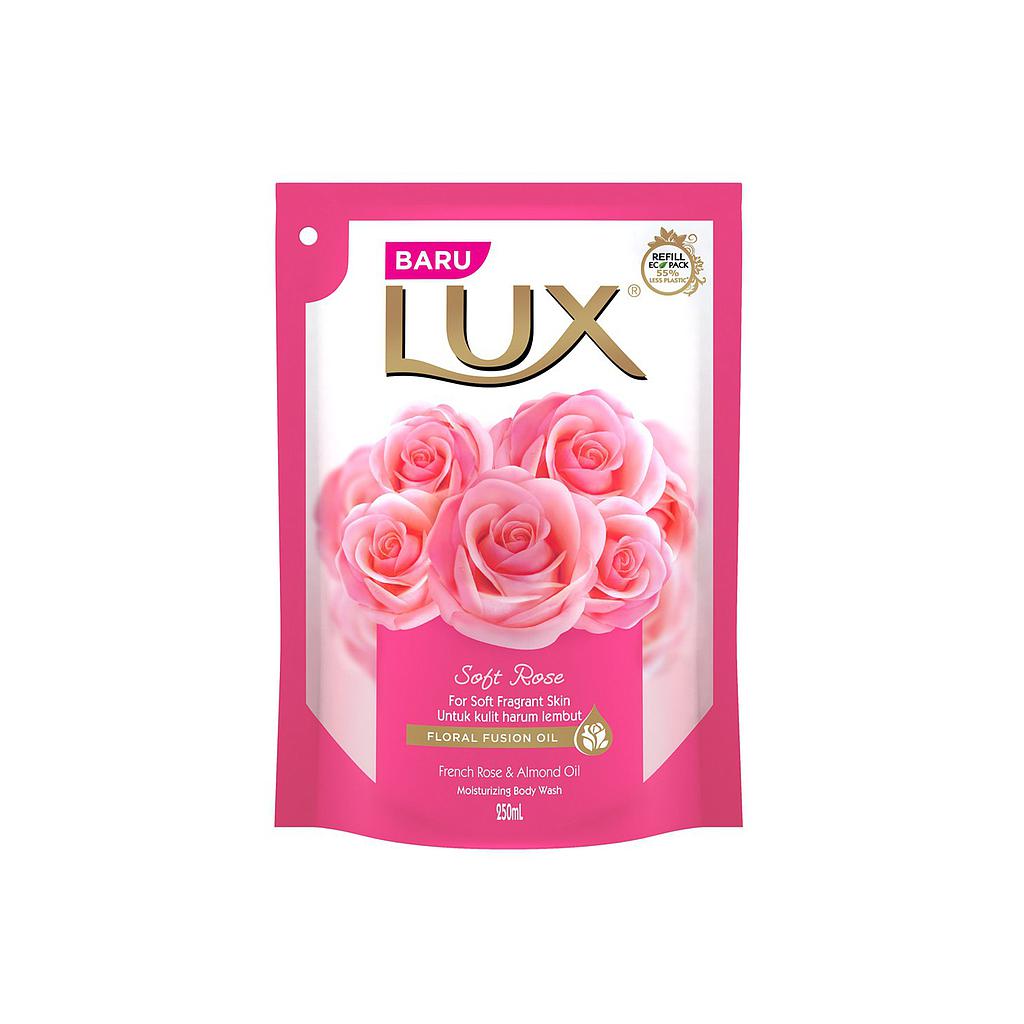 Lux Lux Body Wash Pink Soft Reffill Pouch 250 Ml