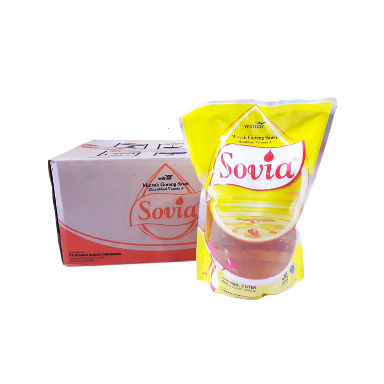 Sovia Minyak Goreng Pouch 2L Karton Isi 6 Pcs