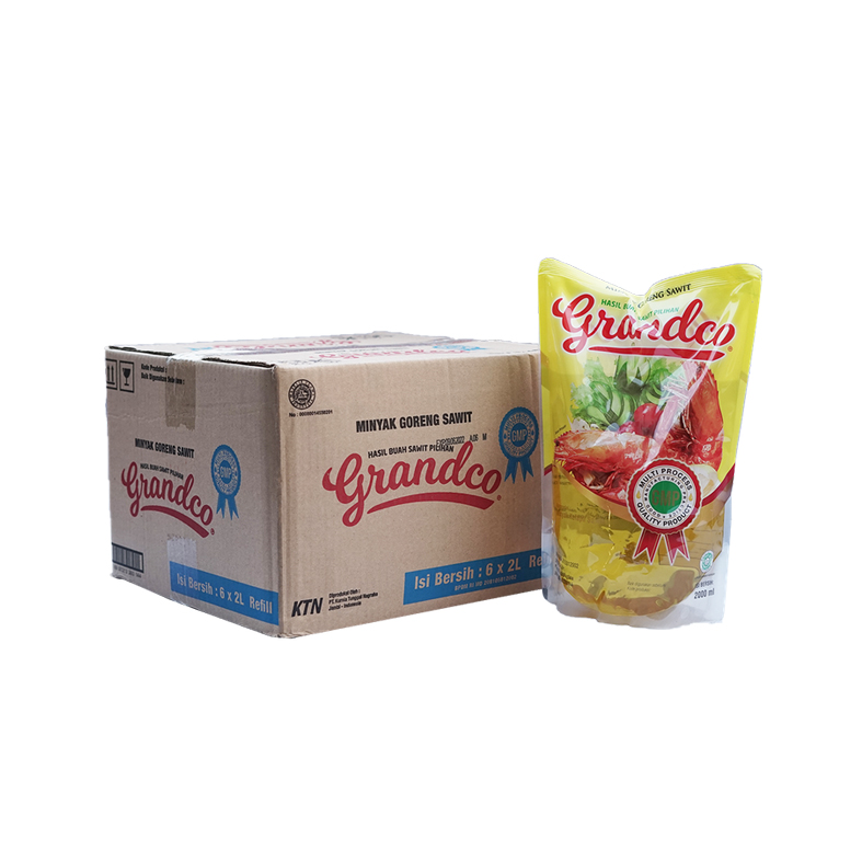 Grandco Minyak Goreng Pouch 2L Karton Isi 6 Pcs