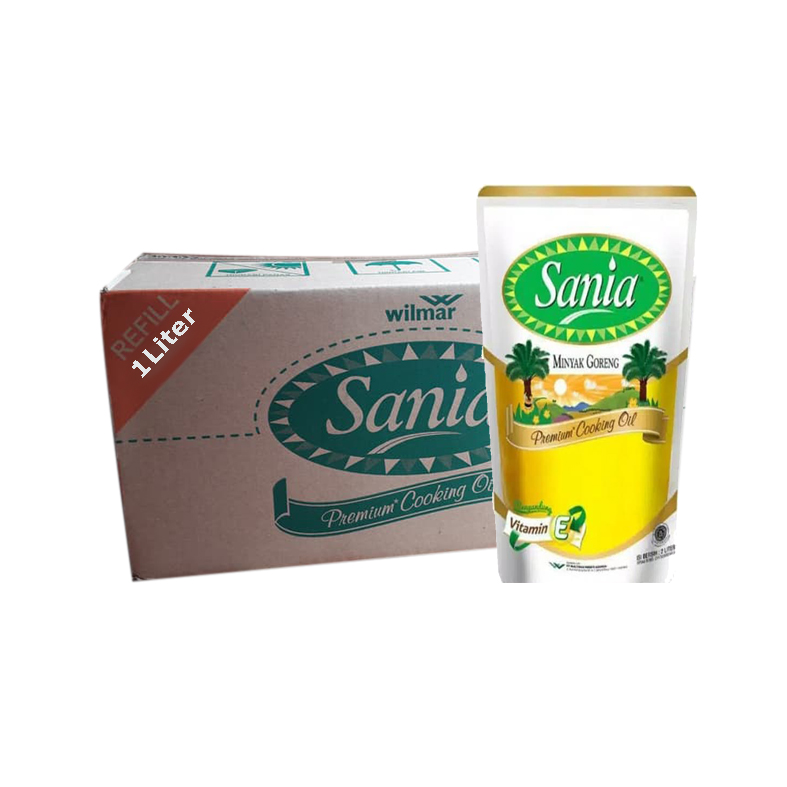 Sania Minyak Goreng Pouch 1L Karton Isi 12 Pcs