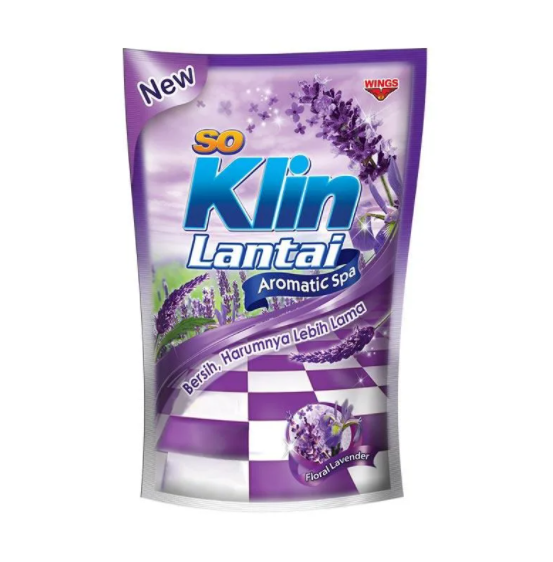 Soklin Pembersih Lantai Floral Lavender Pouch 400 ML